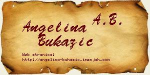 Angelina Bukazić vizit kartica